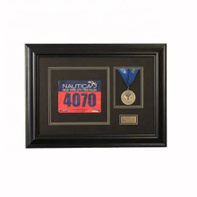 High Quality custom Running Sport Military certificate and marathon display medal picture frame